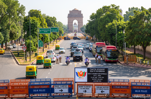 Delhi Traffic Advisory: Major diversions today for BRICS motorcade rehearsals; check routes to airport, railway stations
