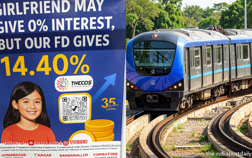 ‘Girlfriend may give 0% interest’: FD advertisement on Chennai Metro was flagged by DMK MP triggers row