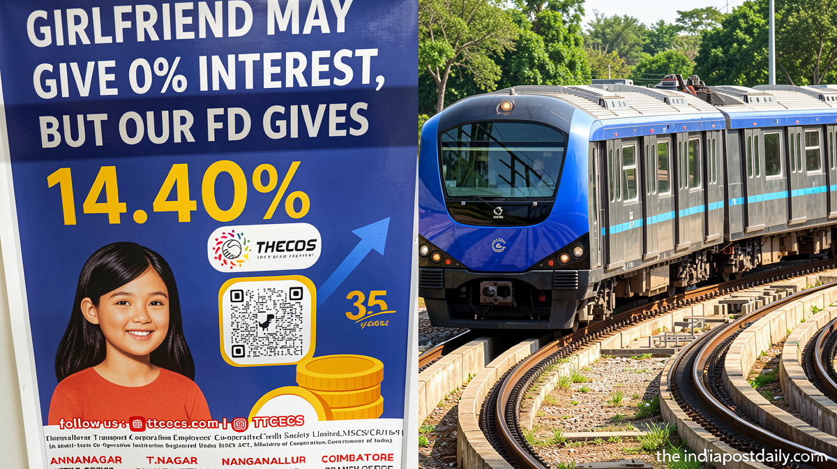 ‘Girlfriend may give 0% interest’: FD advertisement on Chennai Metro was flagged by DMK MP triggers row