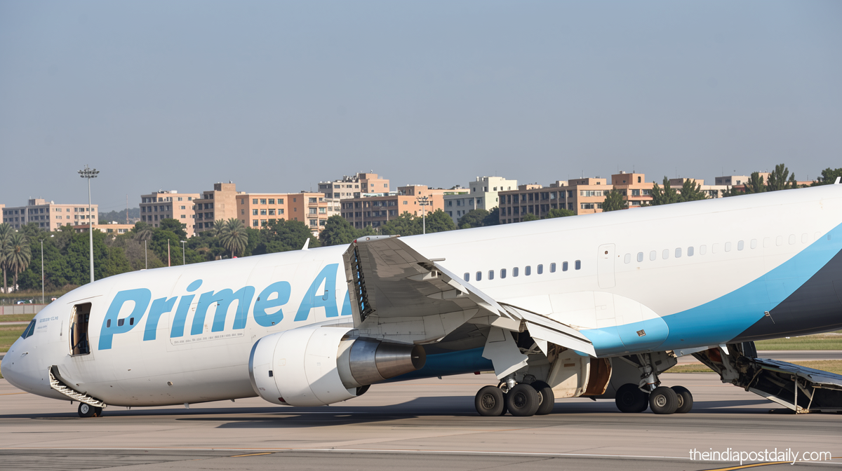 Amazon cargo plane crashes at Miami airport after overshooting runway, fire erupts
