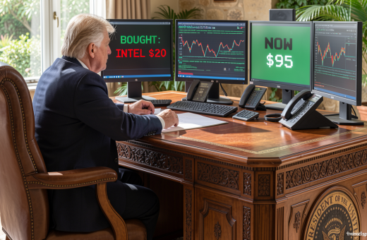 Trump shares AI image showing Intel stock price jump from $20 to $95, claims ‘hundreds of billions’ in gains for US