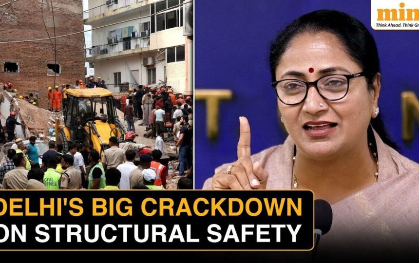 CCTV captures shocking moment of PG collapse in Delhi’s Satya Niketan – top updates as search continues on second day